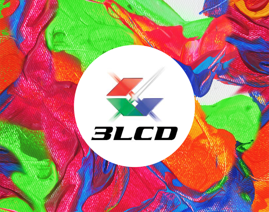 3LCD logo on colorful paint

