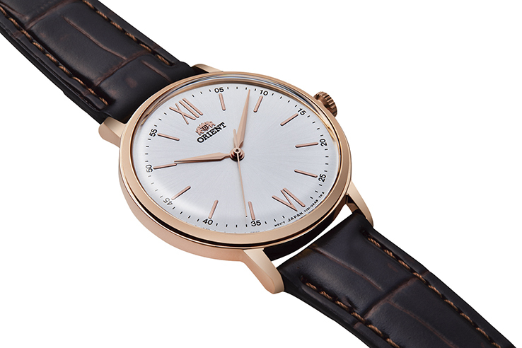 ORIENT: Quartz Classic Watch, Leather Strap - 33.8mm (RA-QC1704S)