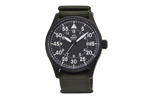 ORIENT: Mechanical Sports Watch, Nylon Strap - 42.4mm (RA-AC0H02N)