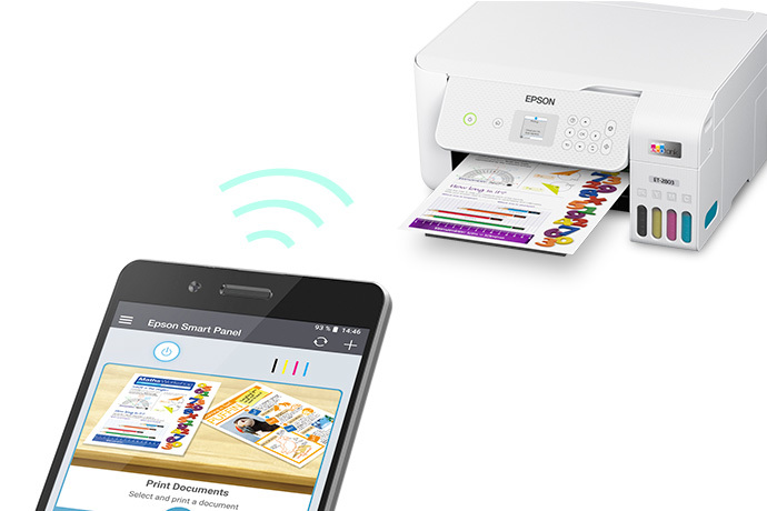 Epson EcoTank ET-2803 Wireless All-in-One Cartridge-Free Printer