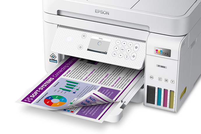 Epson Multifonction jet d'encre Epson Ecotank ET-3850 - prix pas