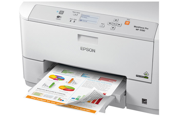 Epson WorkForce Pro WF-5190 Network Color Printer with PCL/Adobe PS