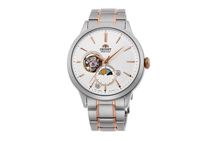 ORIENT: Mecánico Clásico Reloj, Metal Correa - 41.5mm (RA-AS0101S)