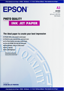 C13S041068 Epson Photo Quality Ink Jet Paper A3 100 Sheets