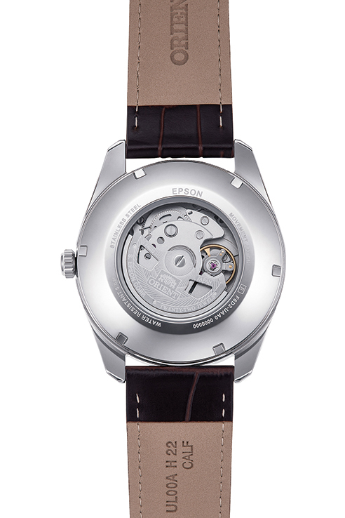 ORIENT: Reloj mecánico contemporáneo con correa de piel – 43,5 mm (RA-BA0005S)