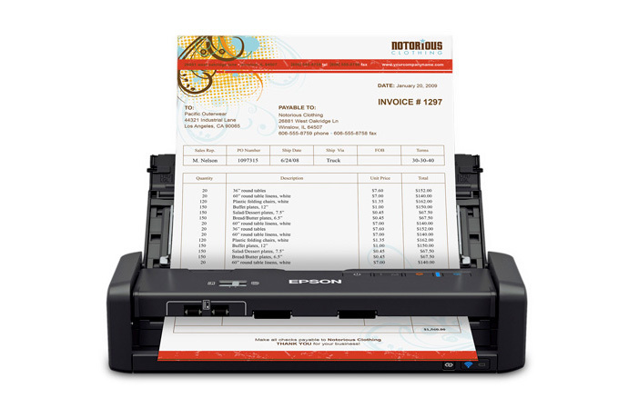 WorkForce ES-300WR Wireless Document Scanner ― Accounting Edition - Certified ReNew