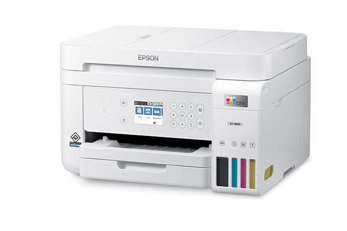 Epson EcoTank ET-3850 Wireless Multifunction Printer White New W Two Bonus  Black 10343965447