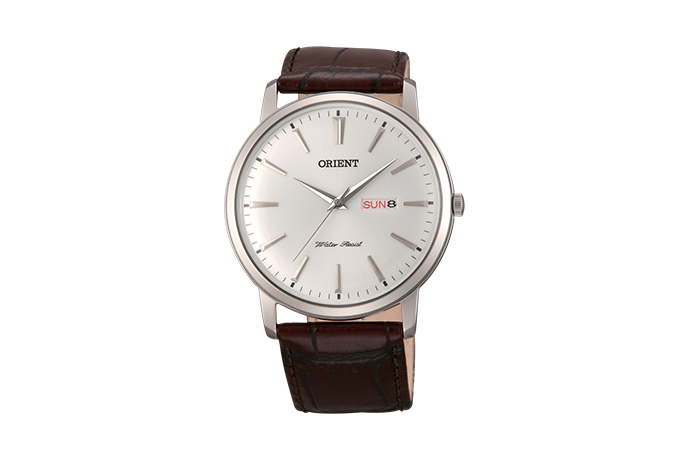 UG1R003W ORIENT Quartz Classic Watch Leather Strap 40.5mm