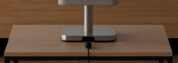 A close up of the Lifestudio Flex power connector
