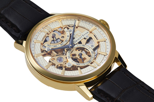 Orient Star: Mecánico Clásico Reloj, Piel de cocodrilo Correa - 39.0mm (DX02001C)