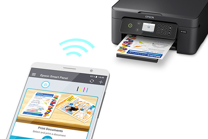 Epson Expression Home XP-4200  Wireless Setup Using the Control Panel 