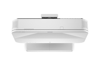 White Epson conference room projector
