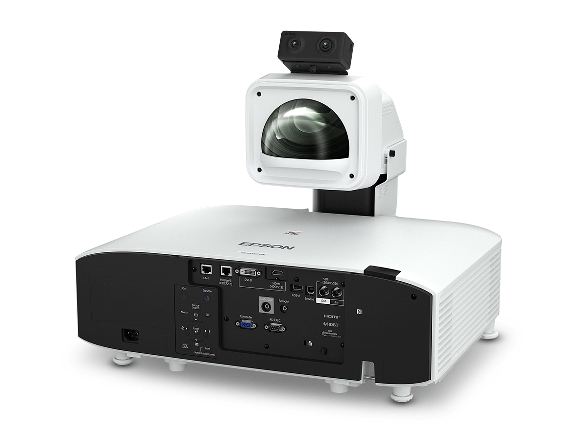 Epson projector with attached accessory