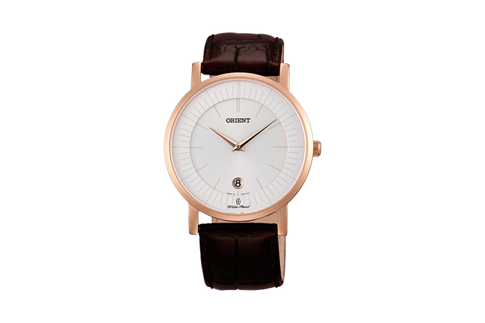 ORIENT: Quartz Classic Watch, Leather Strap - 38.0mm (GW0100CW)