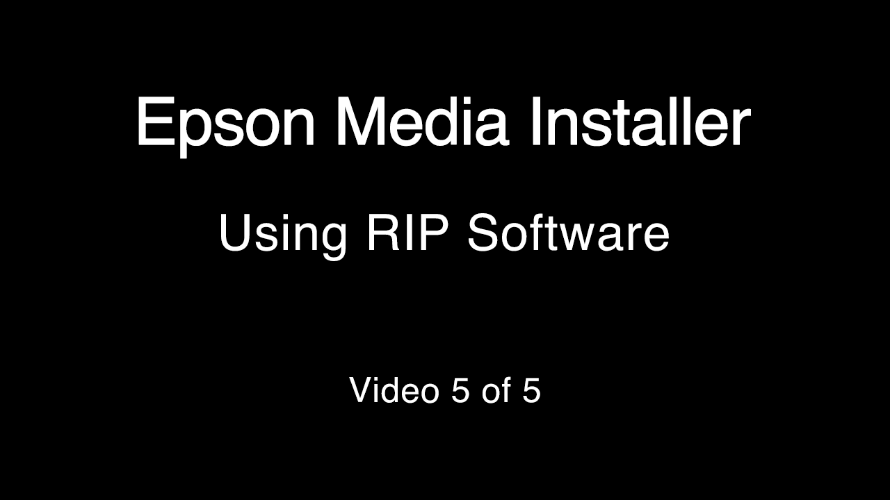 Using RIP Software Video