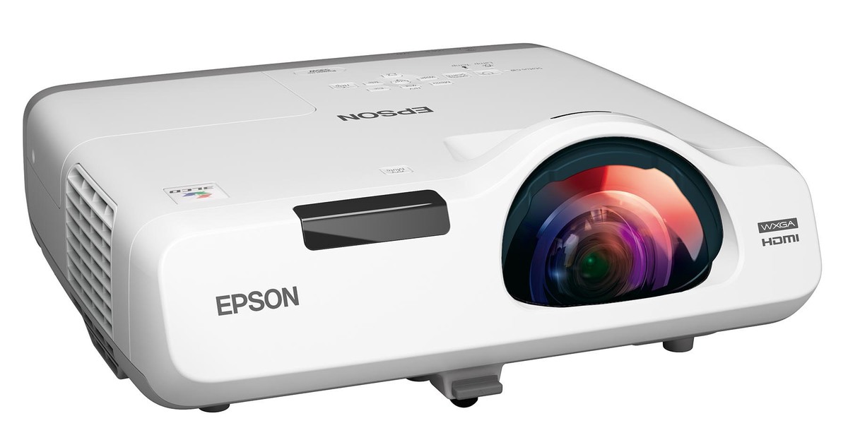 エプソン プロジェクター EB-535W (3400lm WXGA 3.7kg デスクトップ型超短焦点) - 2