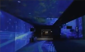 360-degree projection mapping at the Aquarium in Japan