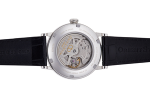 ORIENT STAR: Mechanical Classic Watch, Leather Strap - 38.7mm (RE-AU0002S)