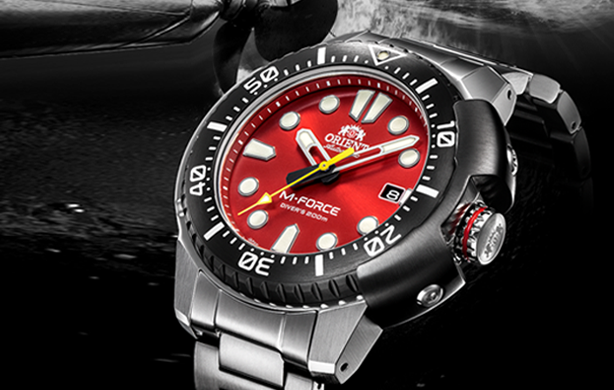 Orient Reloj de buceo japonés de acero inoxidable de 656.2 ft para hombre,  Reloj de buceo