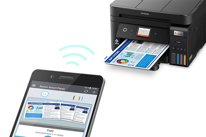 Epson Ecotank, ET-4850, Impresora multifunción a color, Wi-Fi, Ethernet, A4  - Impresoras Multifunción de Inyección de Tinta Kalamazoo