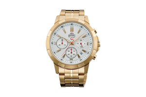ORIENT ホワイト文字盤 クォーツ Orient Solar Sports Chronograph with White Dial #RA-TX0203S10B