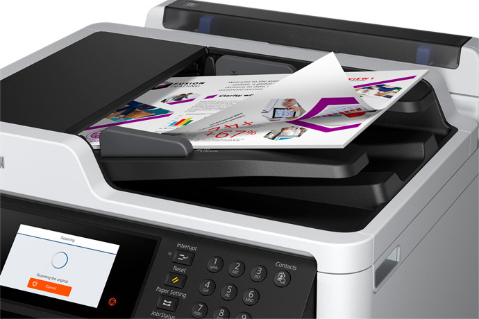 WorkForce Pro WF-C579R Workgroup Color MFP with Replaceable Ink Pack System