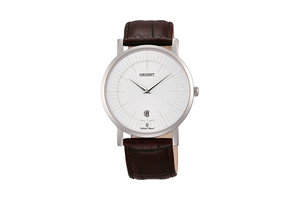 ORIENT: Quartz Classic Watch, Leather Strap - 38.0mm (GW0100AW)