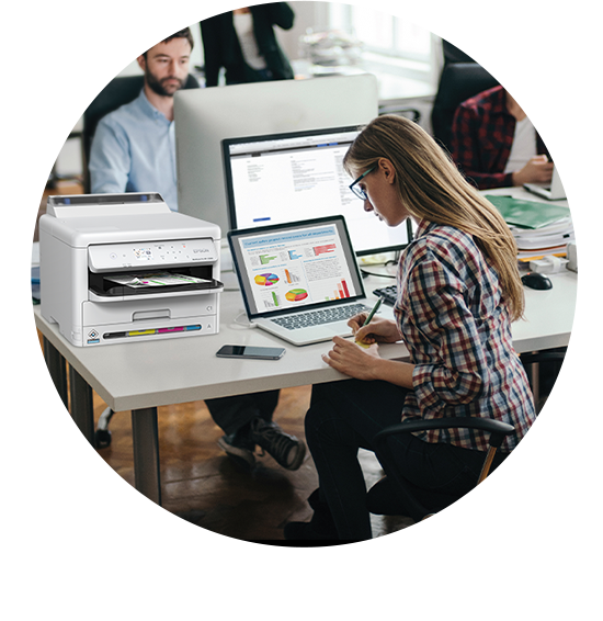 Epson WorkForce Pro in an office setting