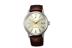 Orient Star: Mecánico Clásico Reloj, Cuero Correa - 38.5mm (AF02005S)