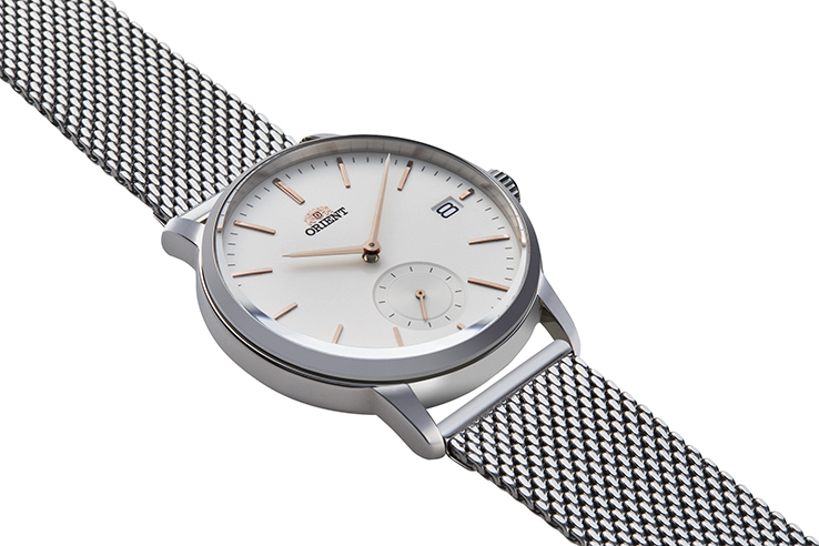 Orient: Cuarzo Contemporary Reloj, Cuero Correa - 40.0mm (GW05003W)