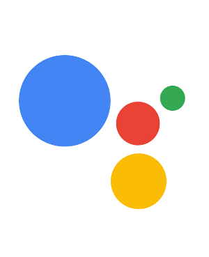 Google Assistant logo showing four circles of different sizes and colors
