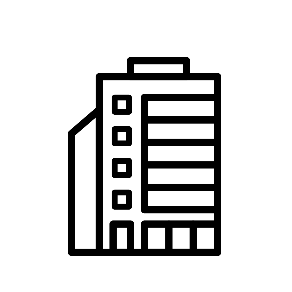 Corporate building icon