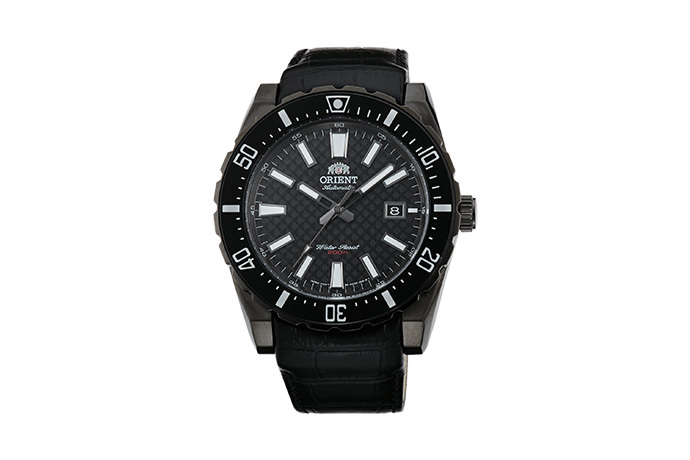 ORIENT: Mechanical Sports Watch, Leather Strap - 46.0mm (AC09001B)