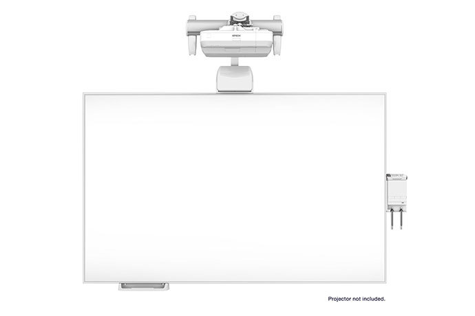 Projector clearance for whiteboard