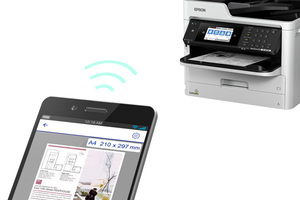 WorkForce Pro WF-M5799 Workgroup Monochrome Multifunction Printer with Replaceable Ink Pack System