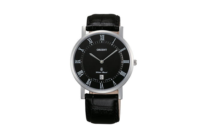 Reloj Orient hombre cuarzo esfera negra correa piel caucho 146-FUNG3006