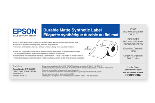 Inkjet Labels | Paper | For Work | Epson US