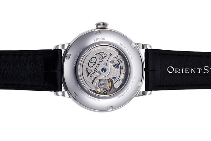 ORIENT STAR: Mecánico Clásico Reloj, Piel de cocodrilo Correa - 41.0mm (RE-AM0002L)