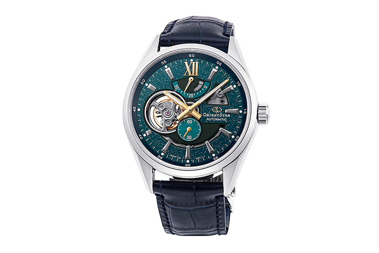 ORIENT STAR: Reloj mecánico contemporáneo con correa de piel – 41,0 mm (RE-AV0118L) edición limitada