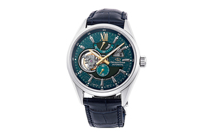 ORIENT STAR: Nowoczesny zegarek mechaniczny, skórzany pasek — 41,0 mm (RE-AV0118L) Limitowana edycja