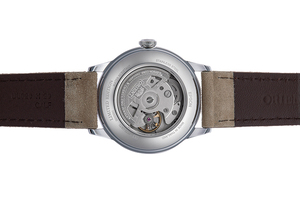 ORIENT: Mechanical Classic Watch, Leather Strap - 38.4mm (RA-AC0M13N) 