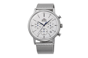 ORIENT: Quartz Classic Watch, Metal Strap - 42.4mm (RA-KV0402S)
