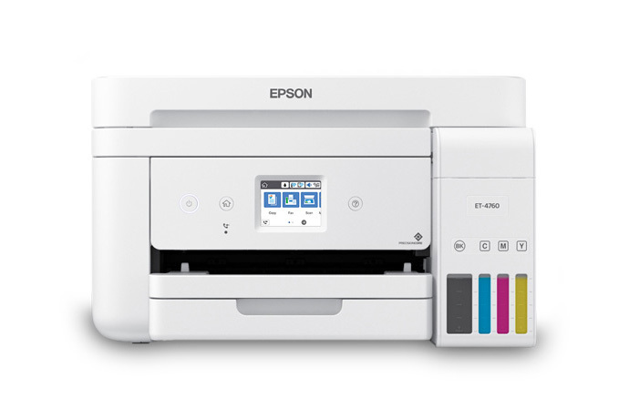 Epson EcoTank ET-4760 All-in-One Cartridge-Free Supertank Printer - White