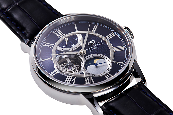 ORIENT STAR: Mecánico Clásico Reloj, Piel de cocodrilo Correa - 41.0mm (RE-AM0002L)