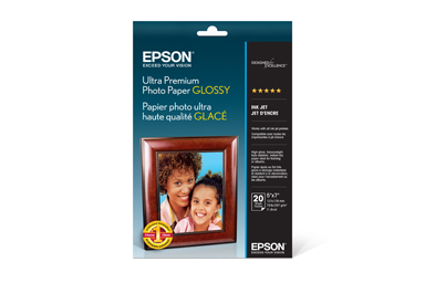 Ultra Premium Photo Paper Glossy, 5" x 7", 20 sheets