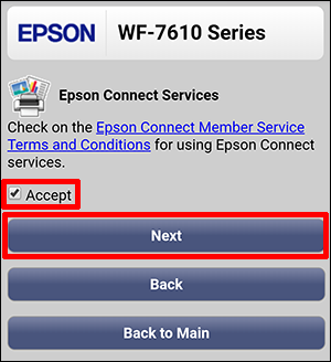 Setting Up the Epson iPrint App for Android