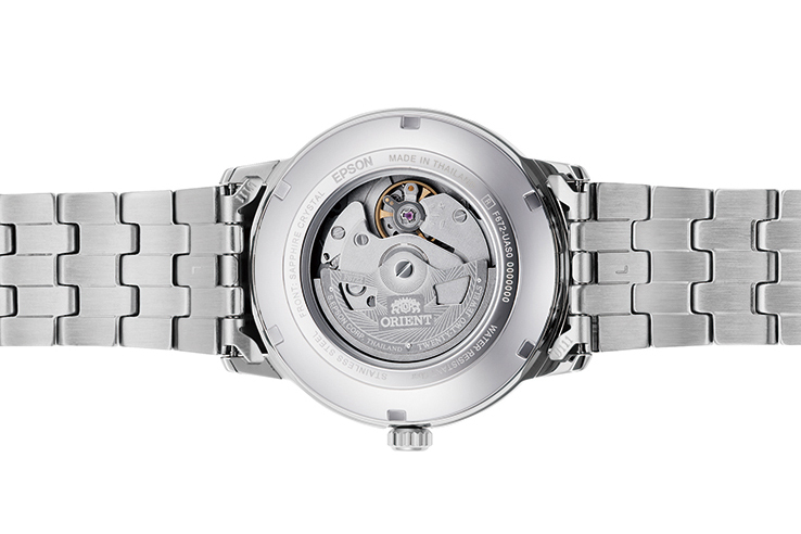 ORIENT: Moderne mechanische Uhr, Metallband – 41,6 mm (RA-AC0F09L)