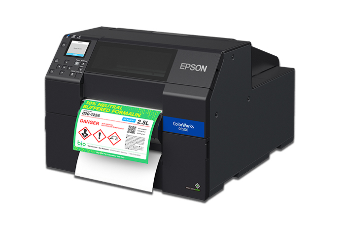 ColorWorks CW-C6500P Color Inkjet Label Printer with Peel-and-Present