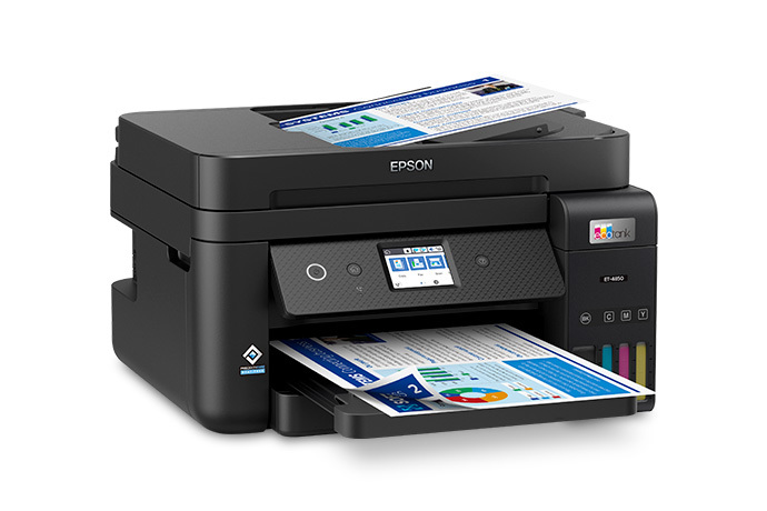 Epson EcoTank ET-4850 Impresora inalámbrica todo en uno Supertank sin  cartuchos con escáner, copiadora, fax, ADF y Ethernet, la impresora  perfecta