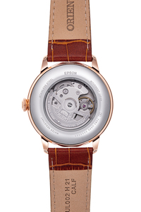 ORIENT: Mechanical Classic Watch, Leather Strap - 41.5mm (RA-AK0801S)